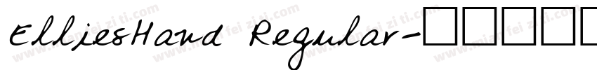 ElliesHand Regular字体转换
